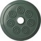 Ekena Millwork Spiral Ceiling Medallion (Fits Canopies up to 4"), Hand-Painted Cloud Burst, 25 1/4"OD x 4"ID x 2"P CM25SPCBF - alternate 1